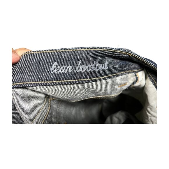 Awesome Calvin Klein Jeans Straight Women's 12 Blue Dark Wash Denim Lean Bootcut - Picture 2 of 11